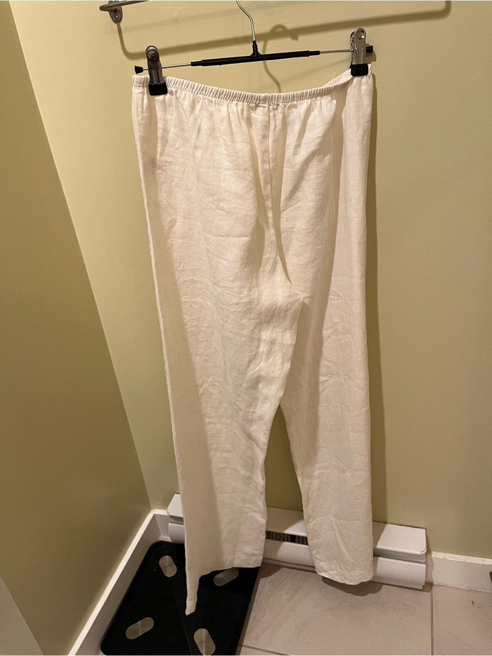 Donni White Linen Simple Pant - Size XXS - Picture 4 of 5